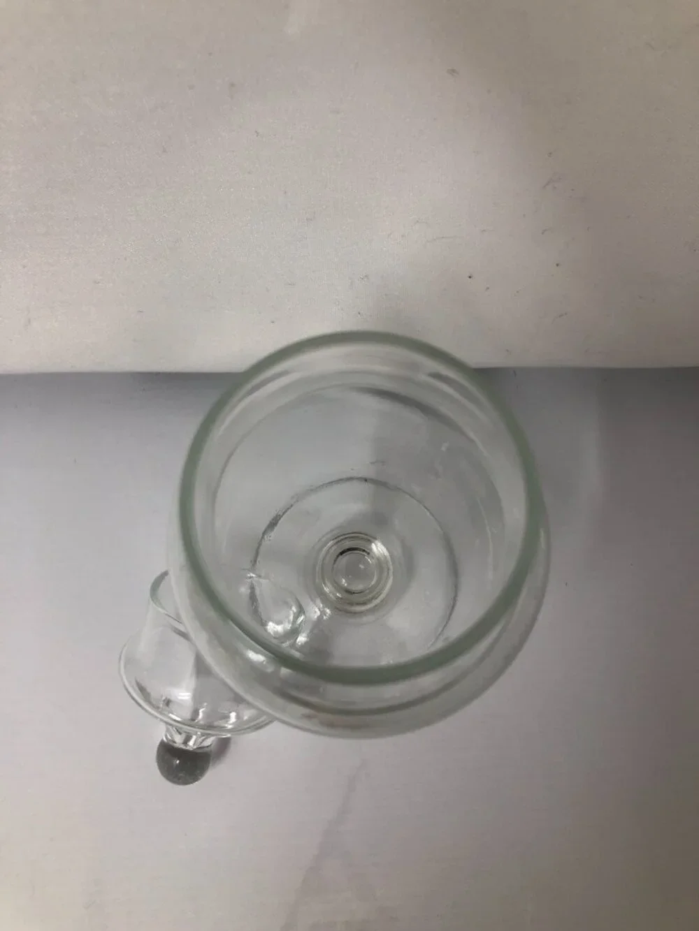 Vintage Clear Glass Lidded Apothecary Jar – 8 oz.